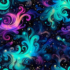 Nebula Swirls Pattern 16 Fleece Fabric