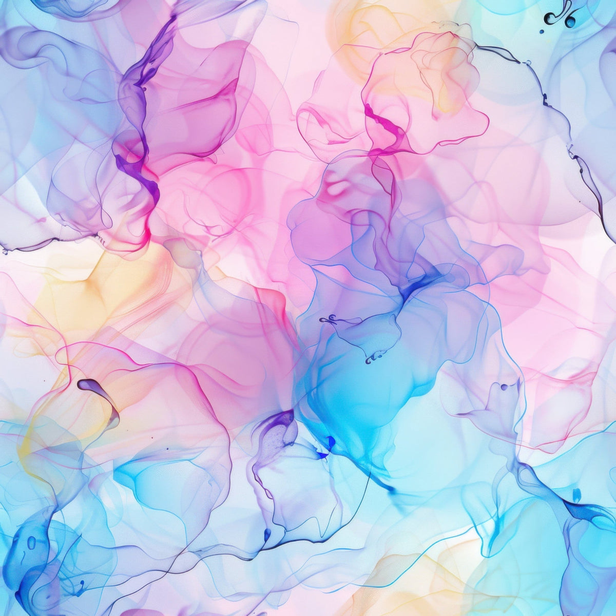 Watercolor Daydream Pattern 10 Fleece Fabric