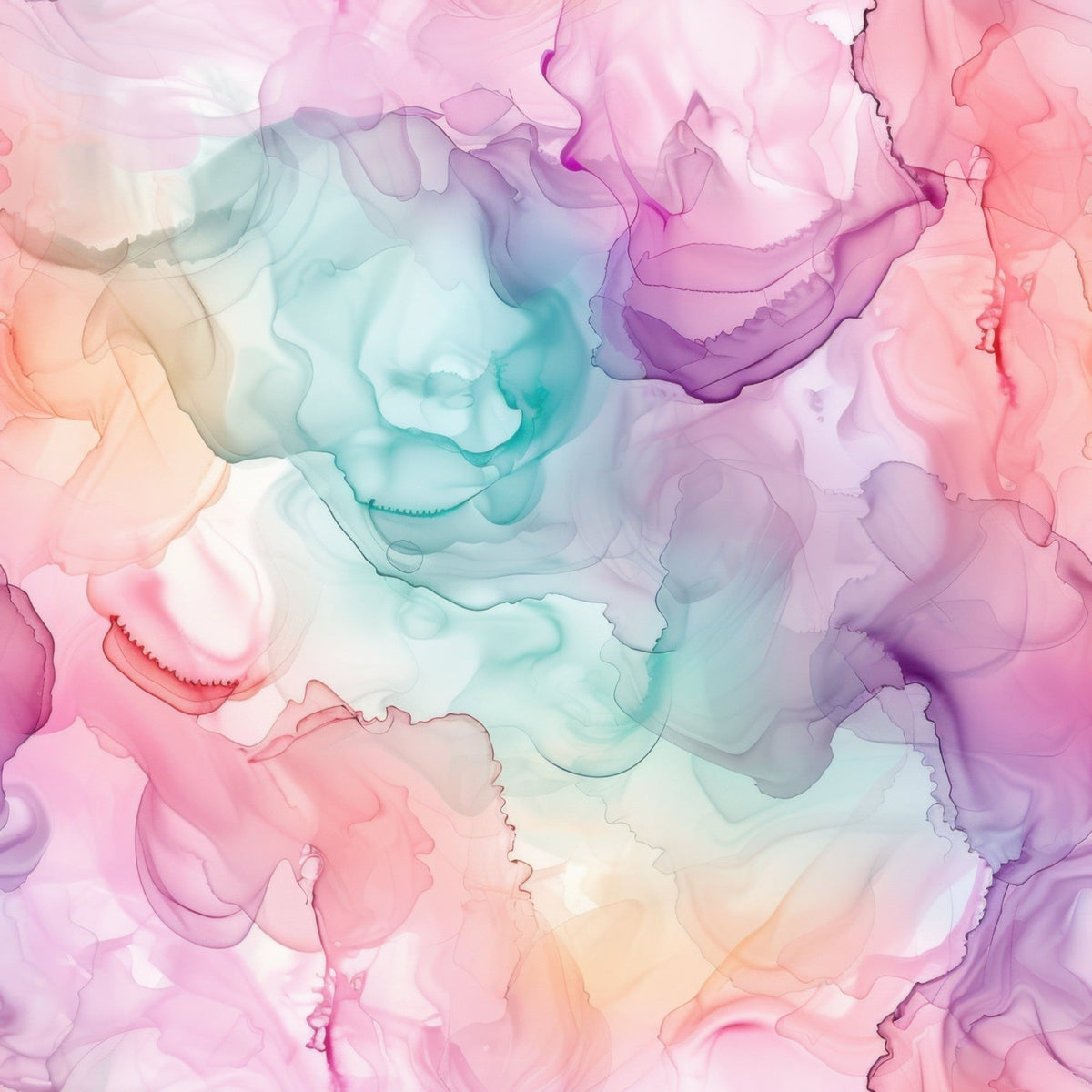 Watercolor Daydream Pattern 14 Fleece Fabric