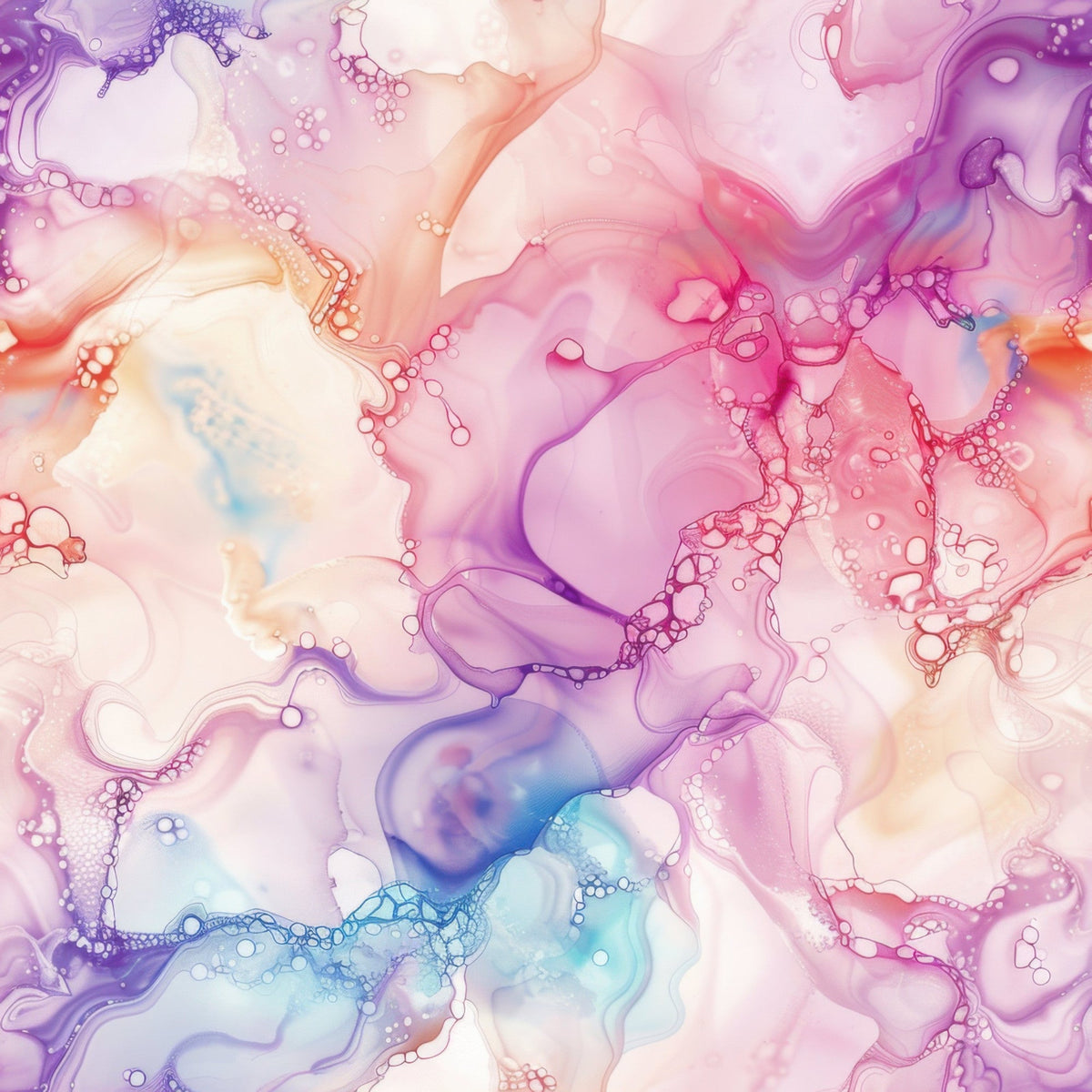 Watercolor Daydream Pattern 15 Fleece Fabric