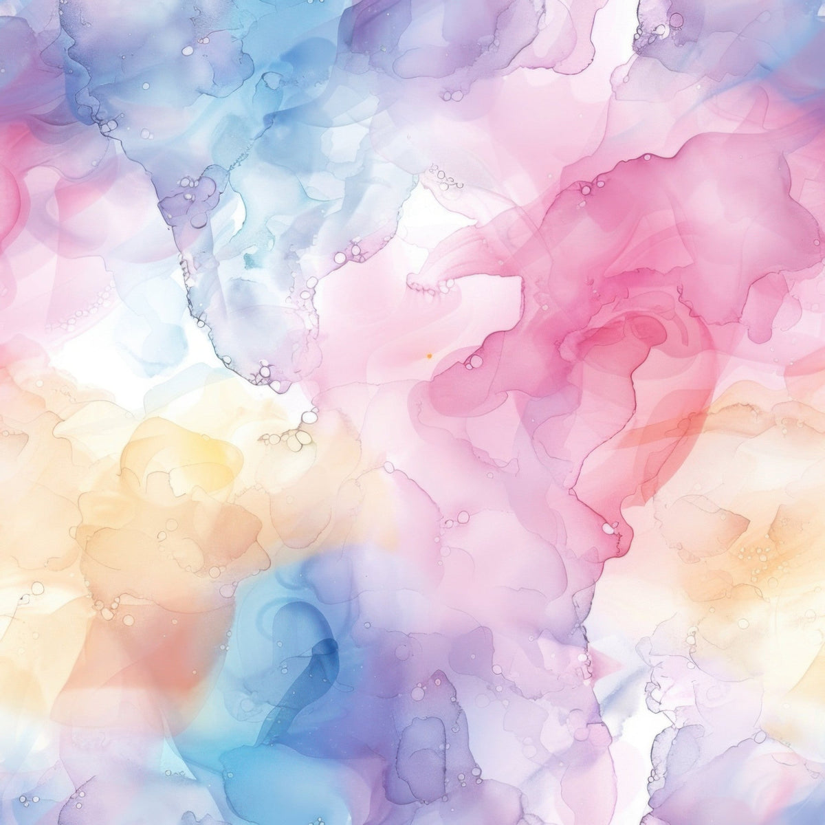 Watercolor Daydream Pattern 3 Fleece Fabric