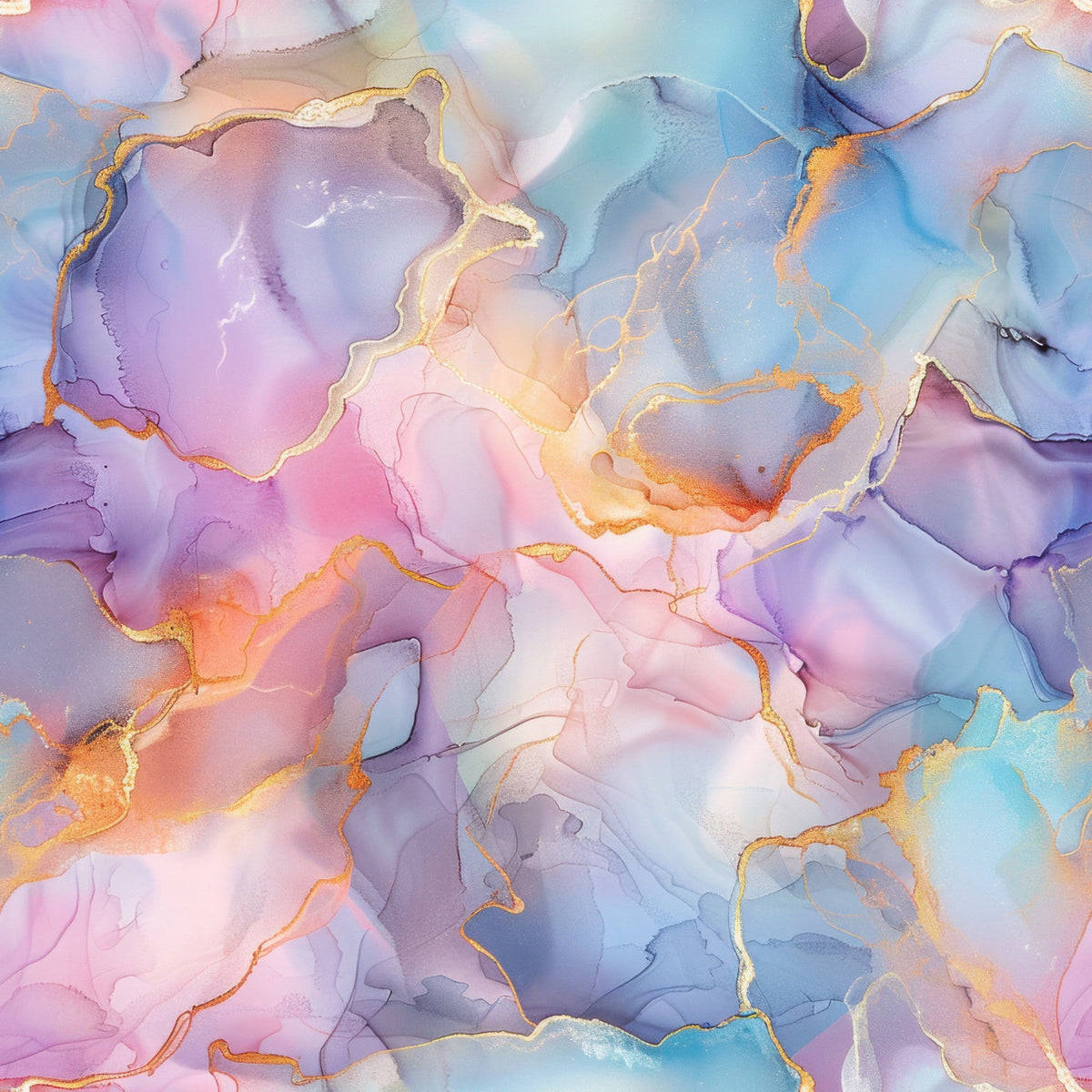 Watercolor Daydream Pattern 4 Fleece Fabric
