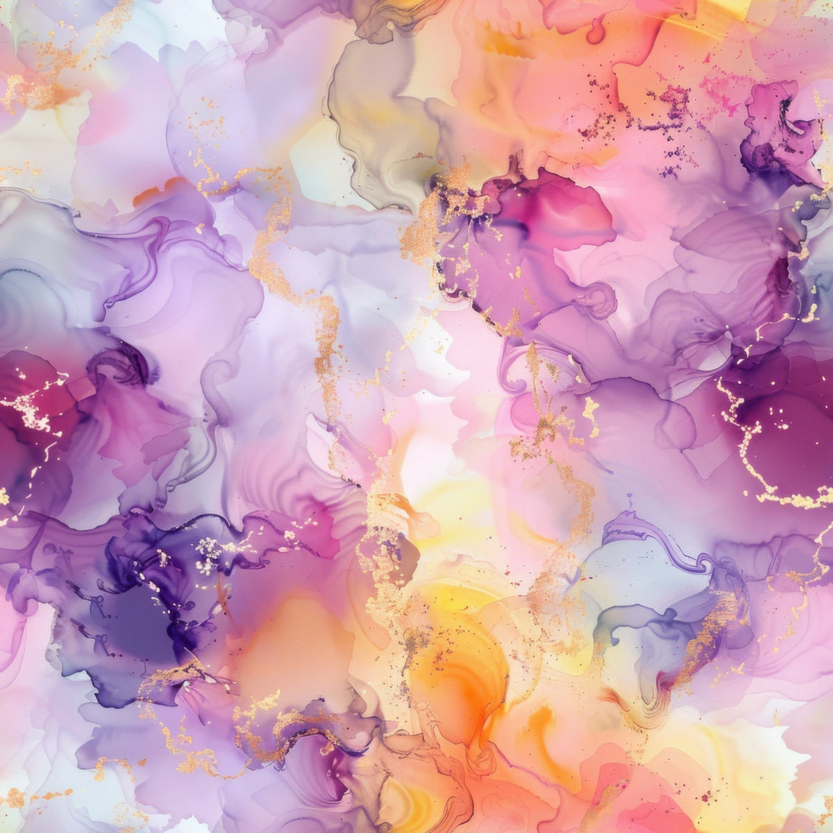 Watercolor Daydream Pattern 6 Fleece Fabric