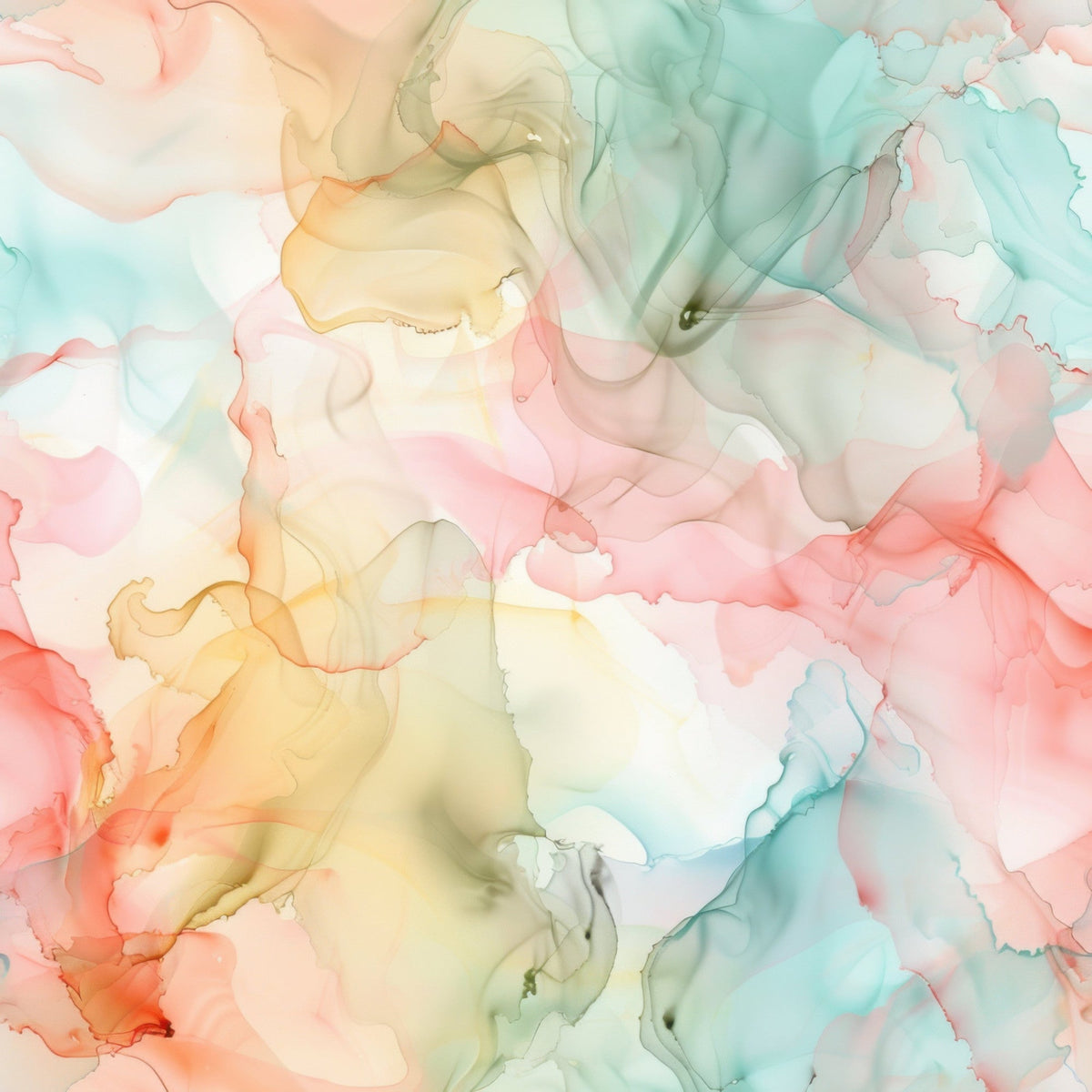 Watercolor Daydream Pattern 7 Fleece Fabric