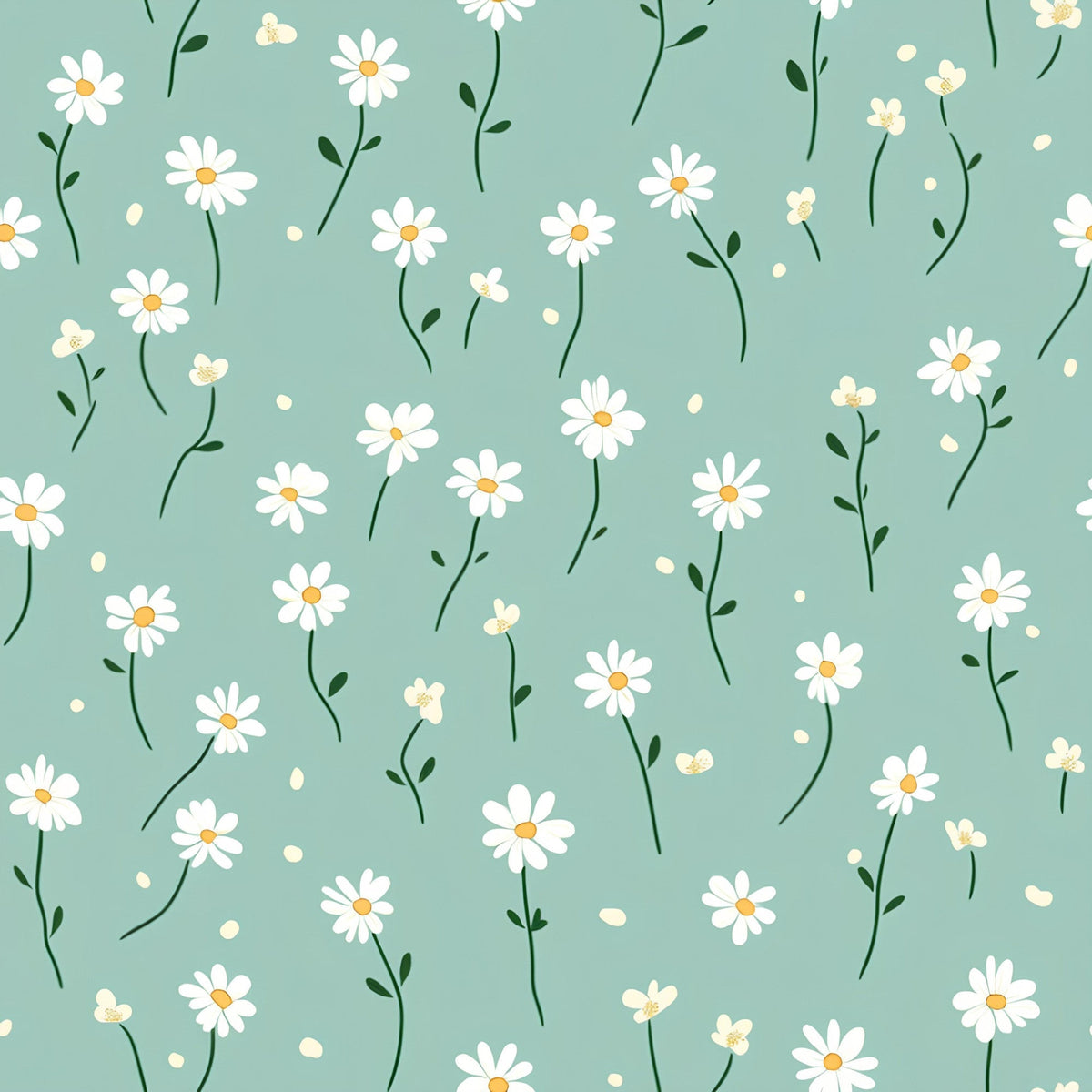 Mint Meadow Pattern 11 Fleece Fabric