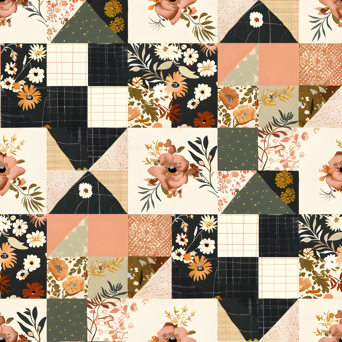 Prairie Blooms Pattern 10 Fleece Fabric