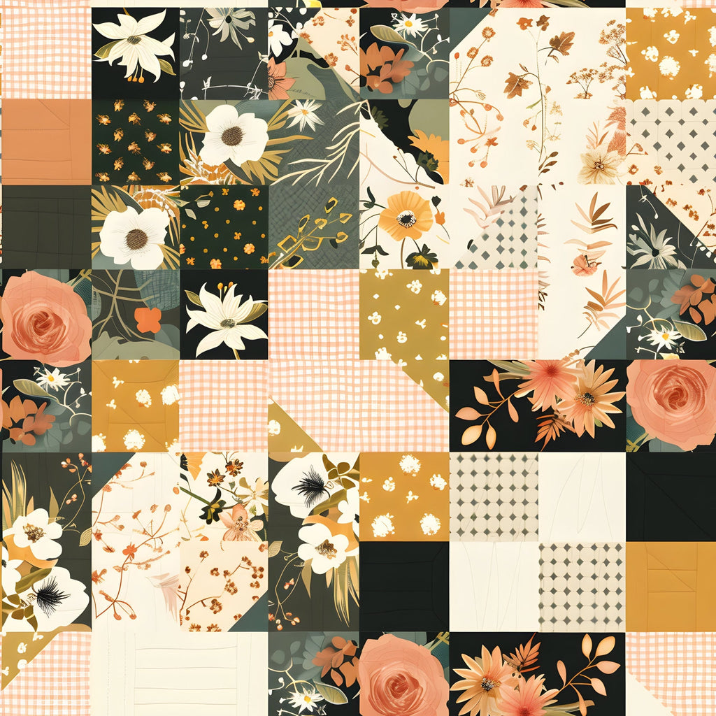 Prairie Blooms Pattern 11 Fleece Fabric