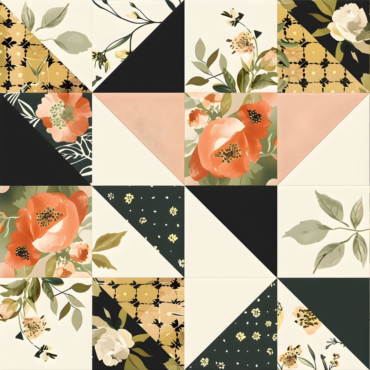 Prairie Blooms Pattern 14 Fleece Fabric