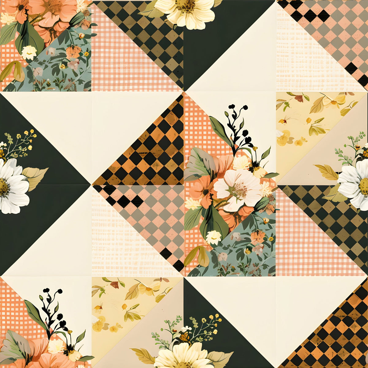 Prairie Blooms Pattern 15 Fleece Fabric