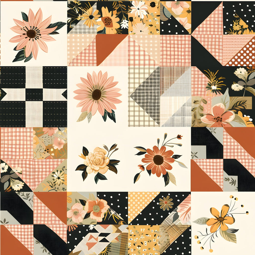 Prairie Blooms Pattern 5 Fleece Fabric