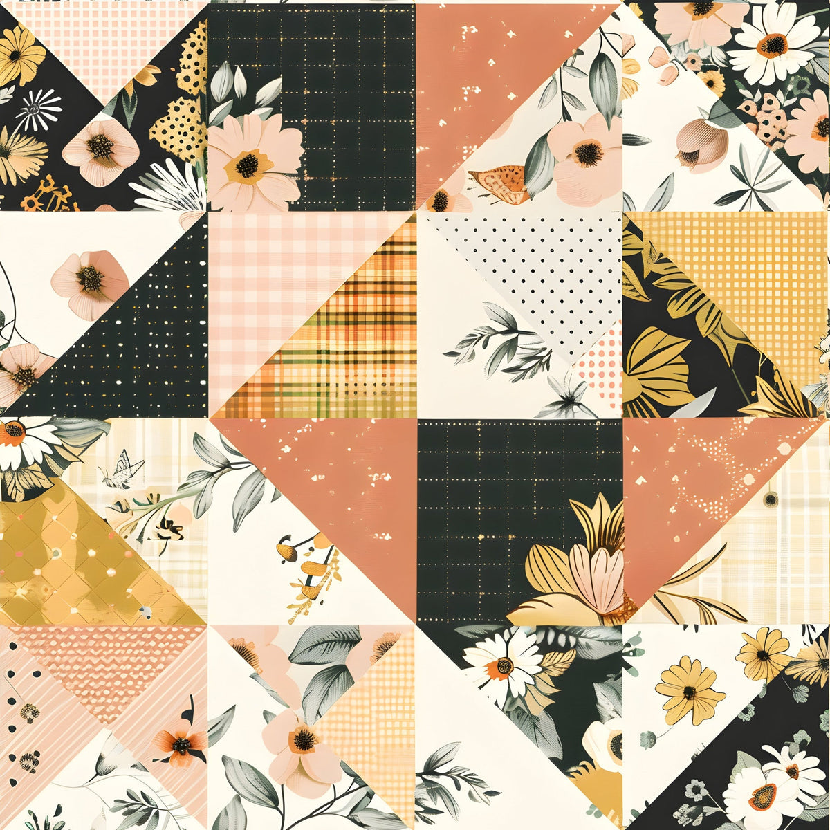 Prairie Blooms Pattern 9 Fleece Fabric