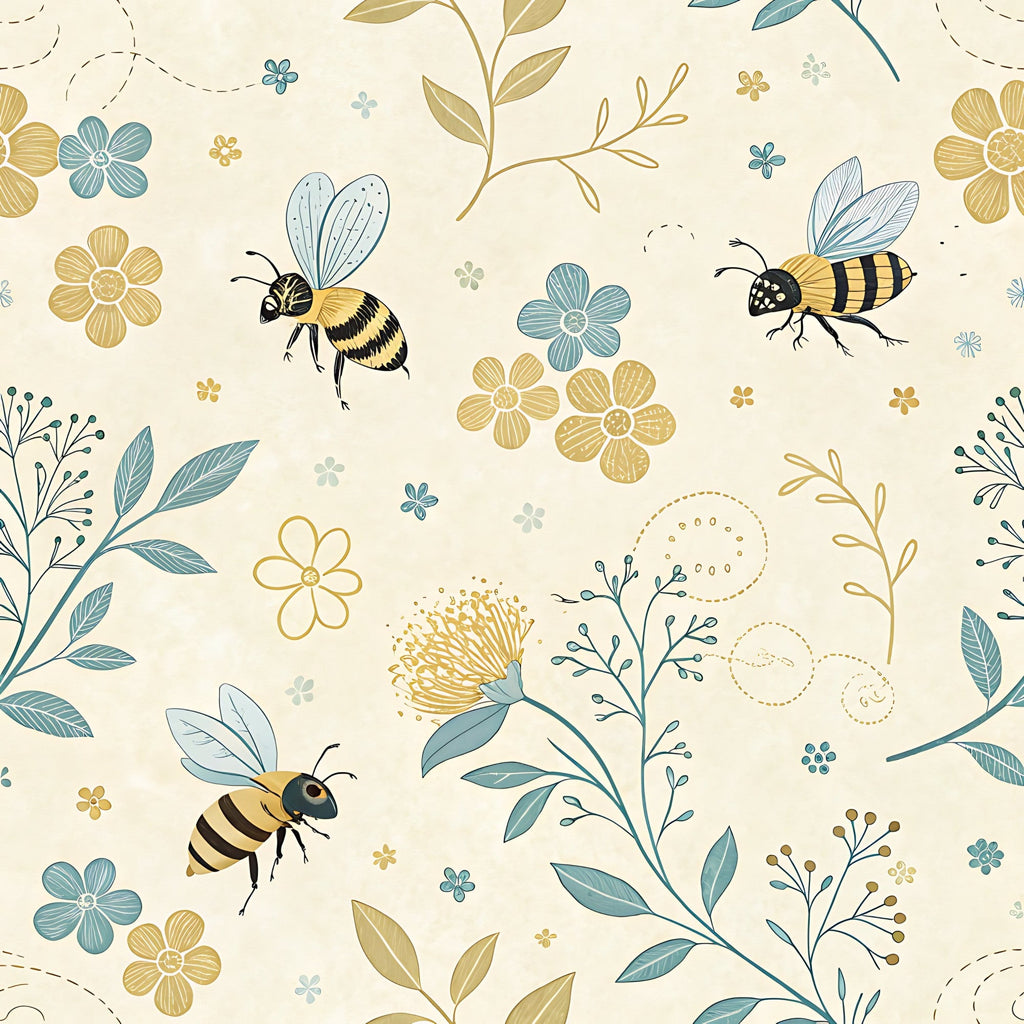 Honeycomb Harvest Pattern 18 Fleece Fabric
