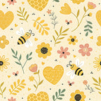 Honeycomb Harvest Pattern 21 Fleece Fabric