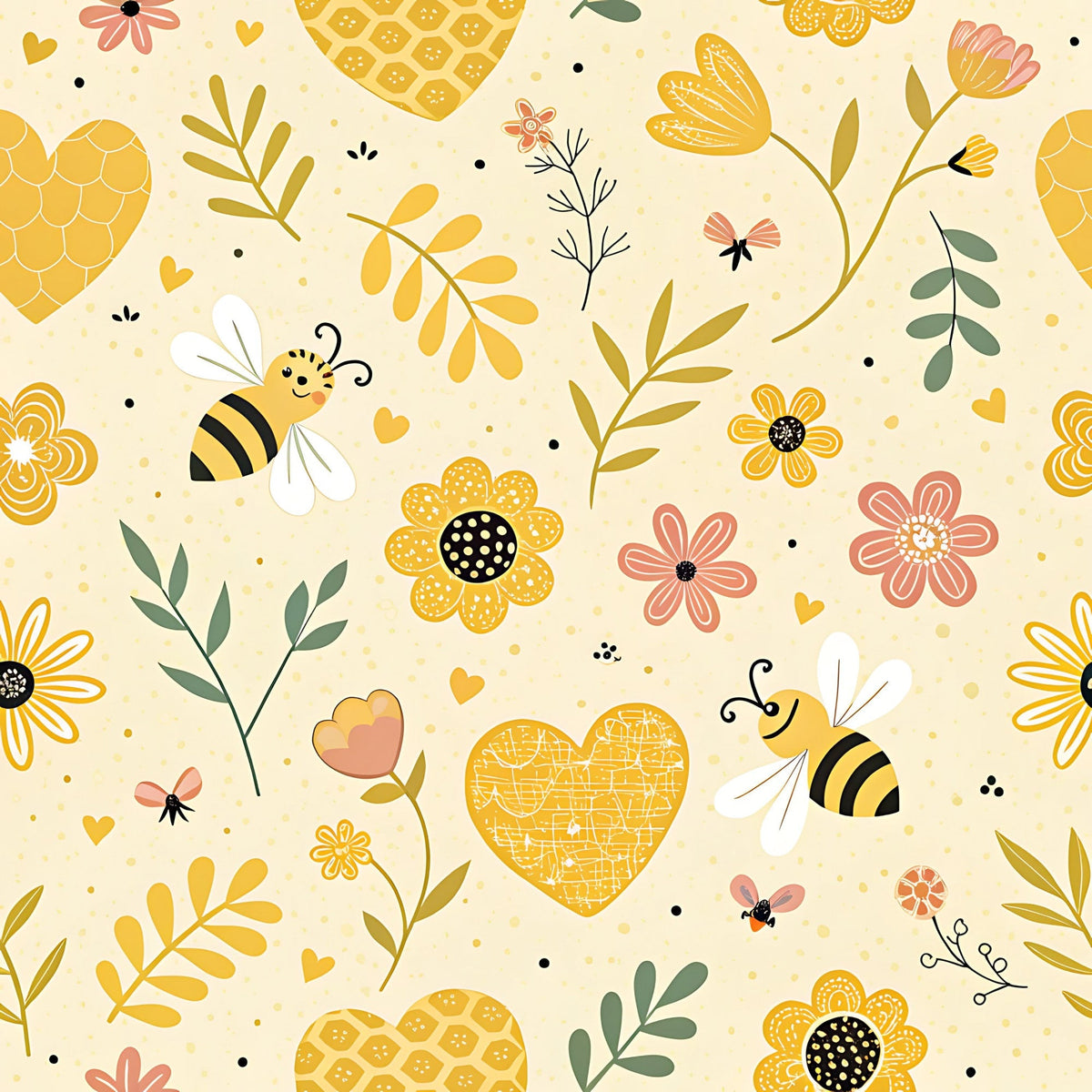 Honeycomb Harvest Pattern 21 Fleece Fabric