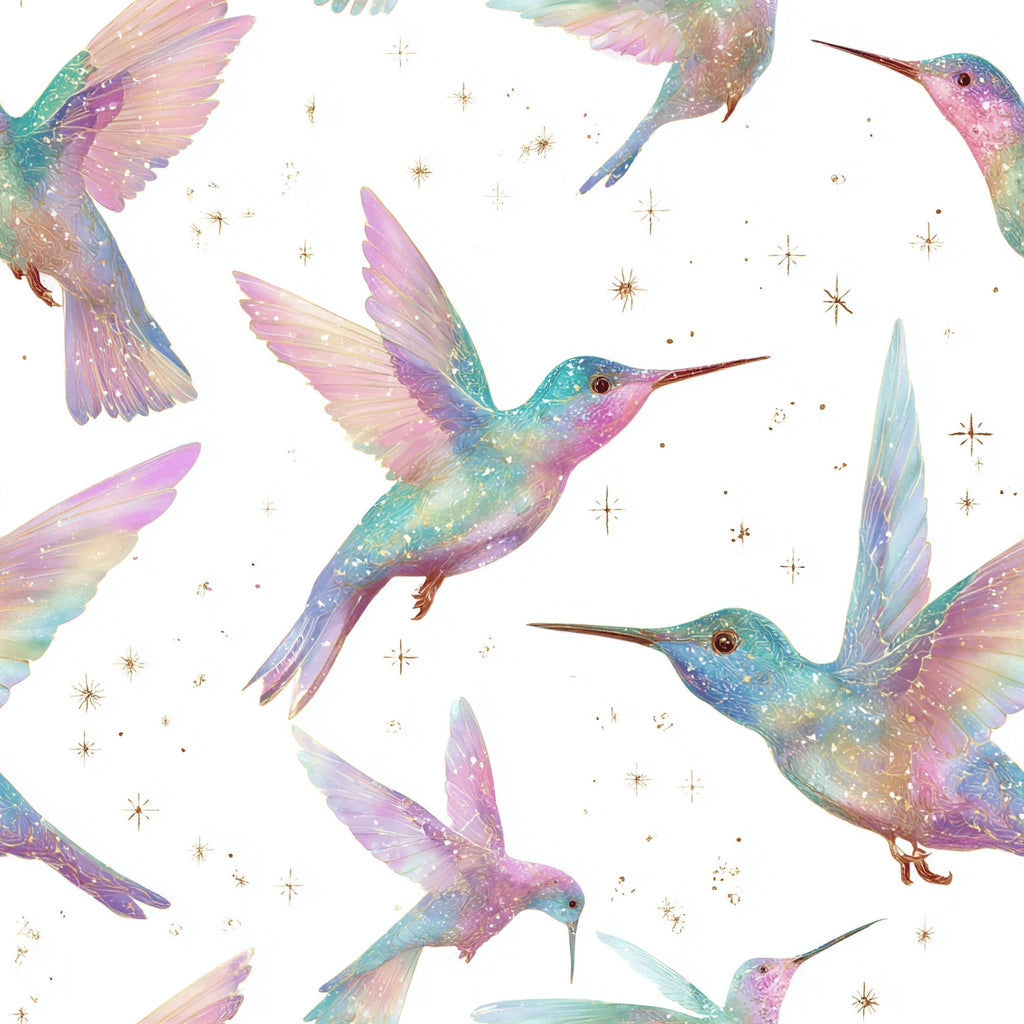 Stardust Wings Pattern 1 Fleece Fabric