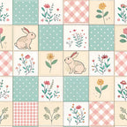 Stitched Meadow Pattern 16 Fleece Fabric