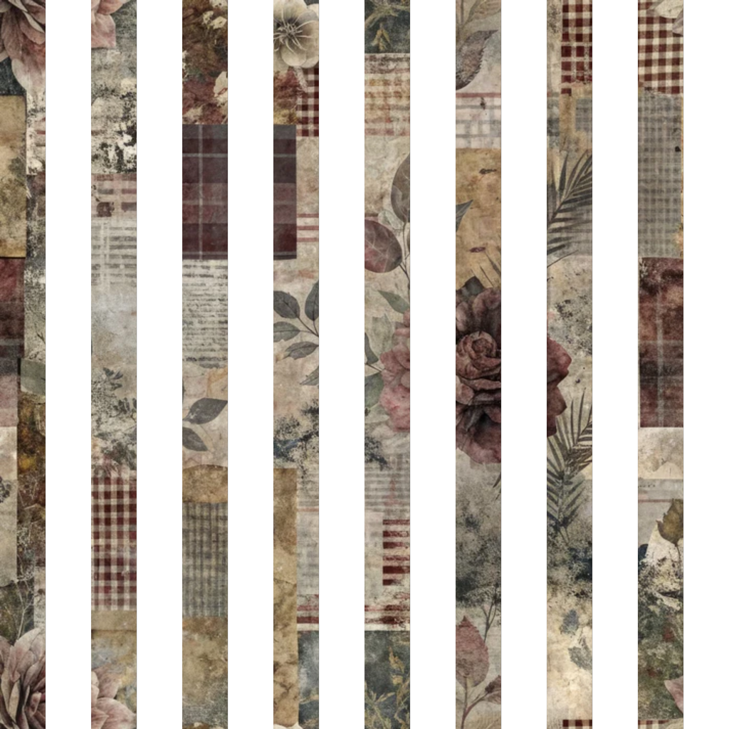 Heirloom Collage Pattern 19 Fleece Fabric