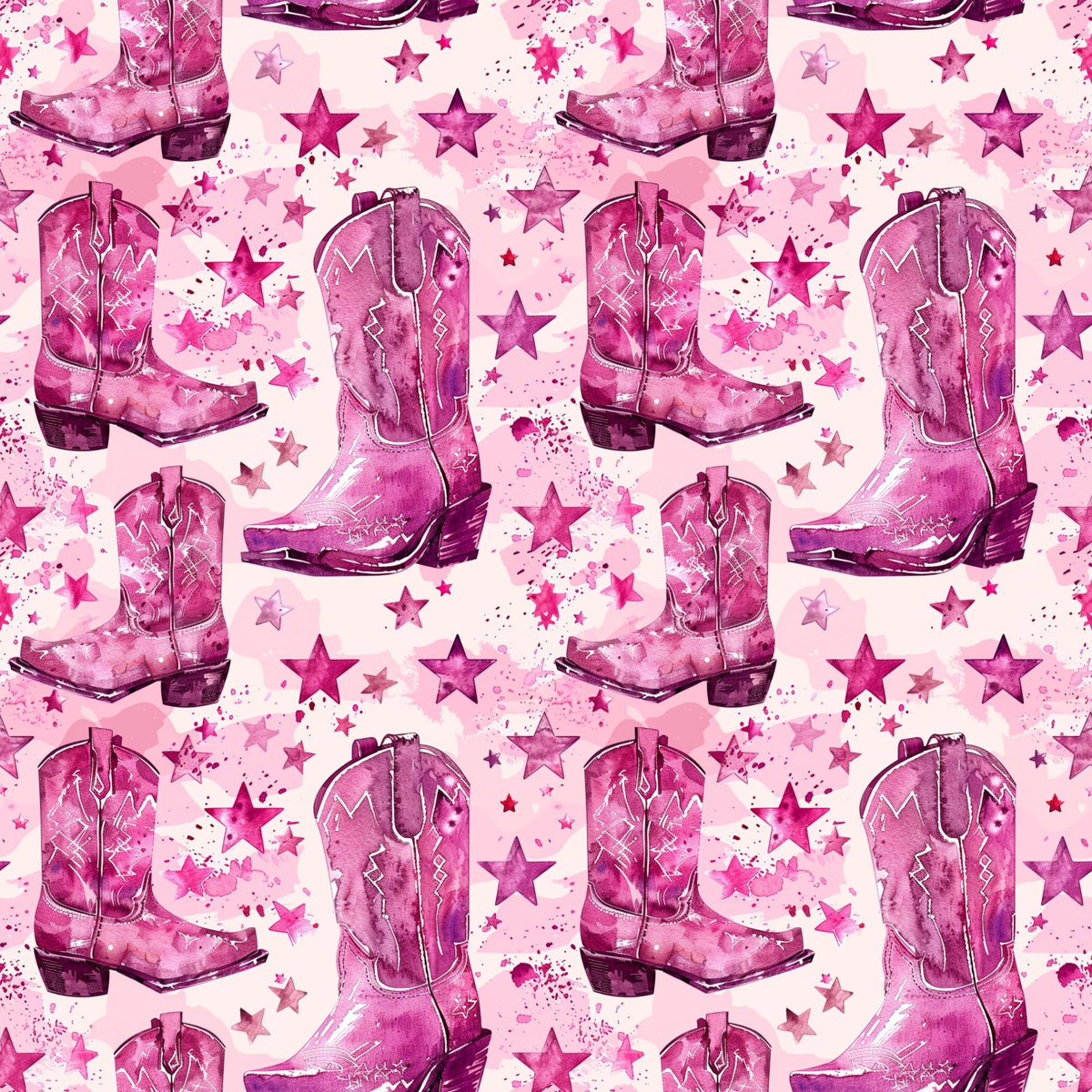 Rodeo Rose Pattern 3 Fleece Fabric