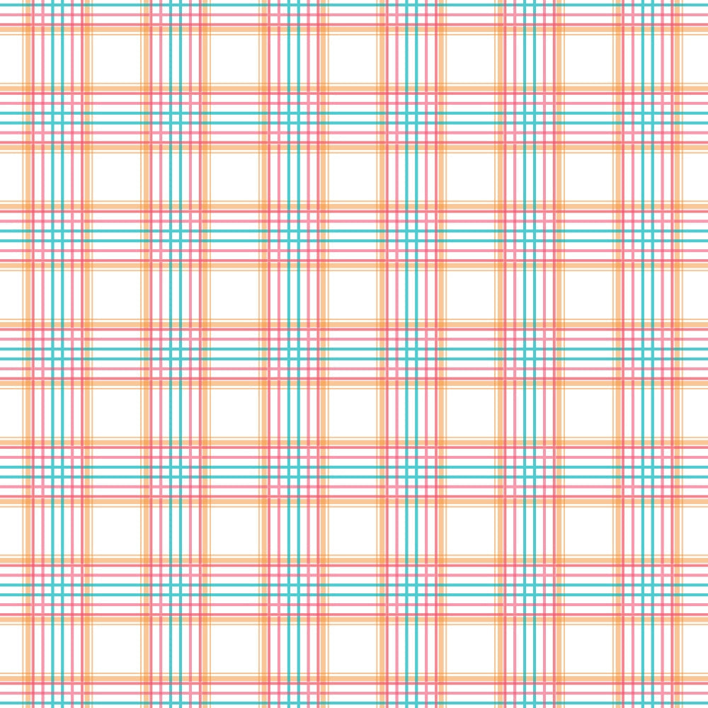 Pattern of intersecting red, blue, and green lines forming a plaid design on a white background.
