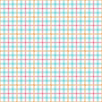 Plaid pattern with intersecting blue, red, and yellow lines on a white background.