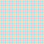 A grid pattern with intersecting lines in orange, pink, and teal on a white background.