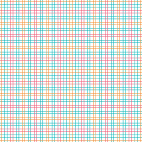 A grid pattern with intersecting lines in orange, pink, and teal on a white background.