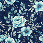 Harbor Blossoms Pattern 18 Fleece Fabric
