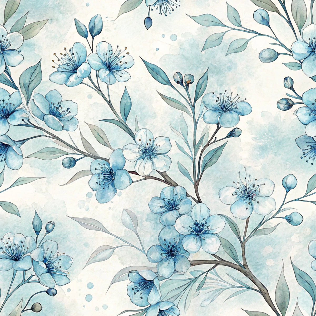 Harbor Blossoms Pattern 19 Fleece Fabric