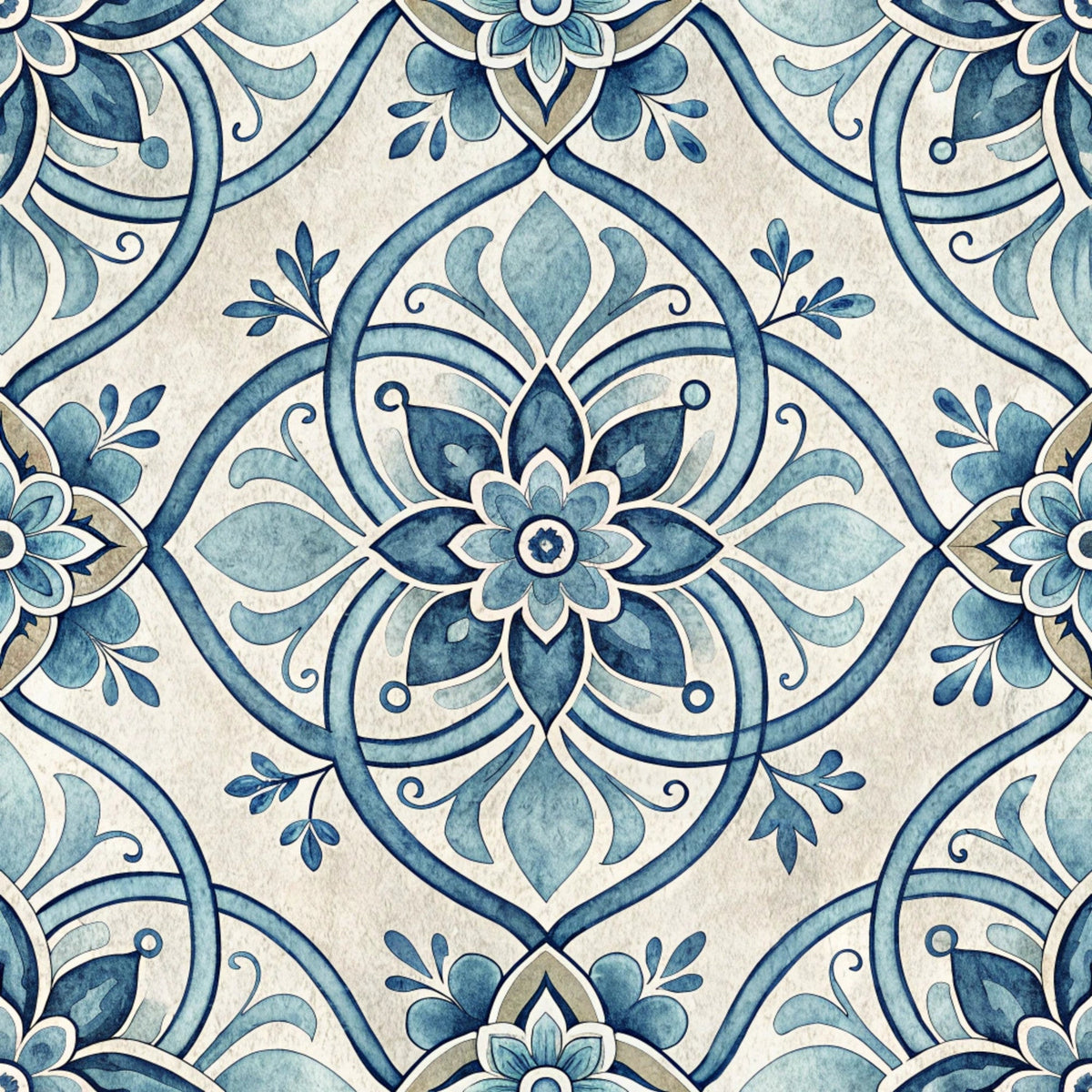 Harbor Blossoms Pattern 7 Fleece Fabric
