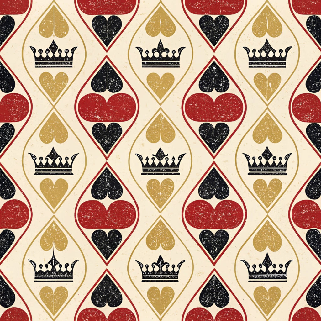 Gilded Valentine Pattern 13 Fleece Fabric