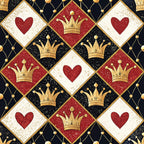 Gilded Valentine Pattern 20 Fleece Fabric