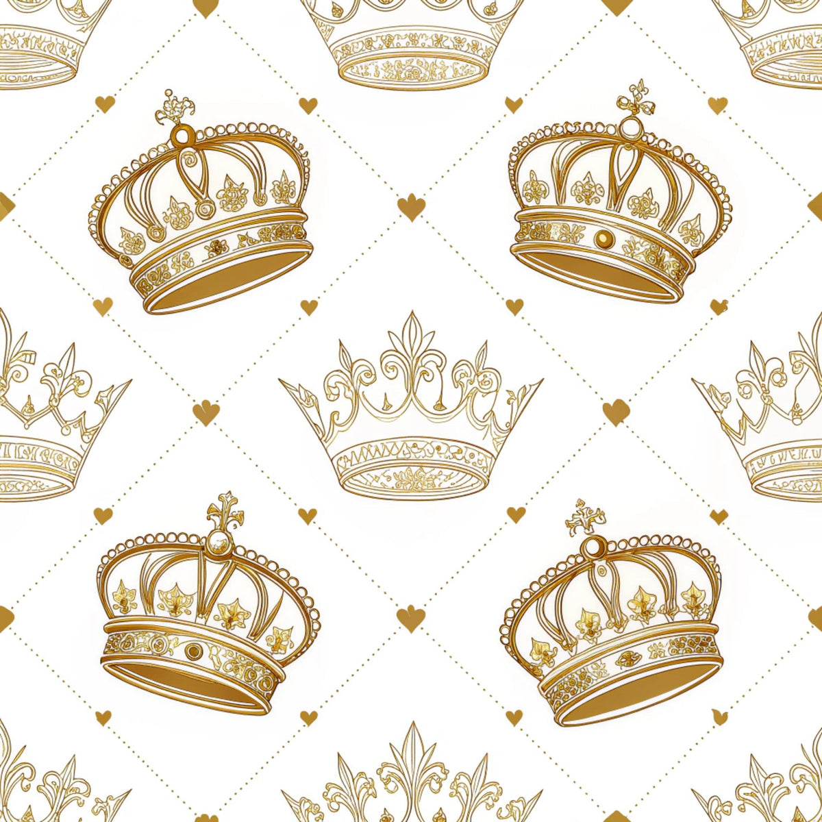 Gilded Valentine Pattern 22 Fleece Fabric