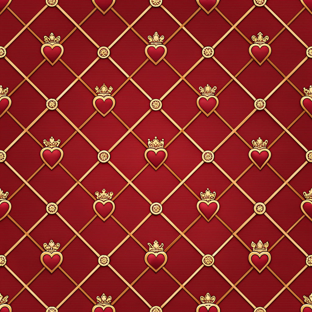 Gilded Valentine Pattern 23 Fleece Fabric