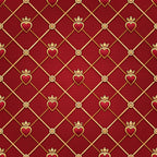 Gilded Valentine Pattern 23 Fleece Fabric