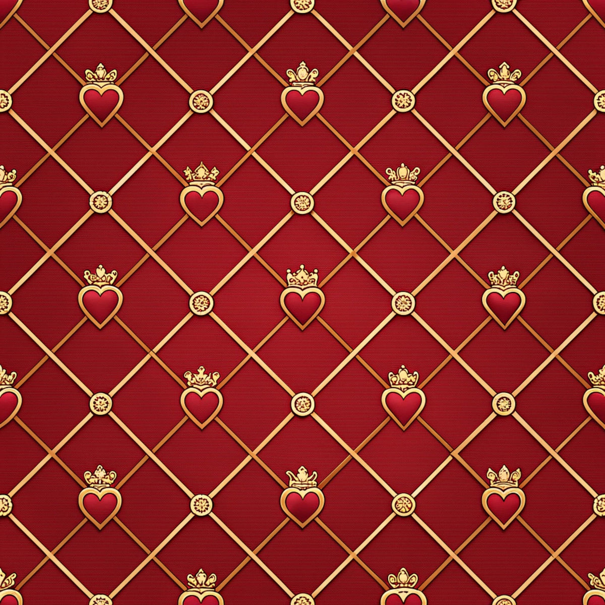 Gilded Valentine Pattern 23 Fleece Fabric