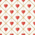 Gilded Valentine Pattern 7 Fleece Fabric