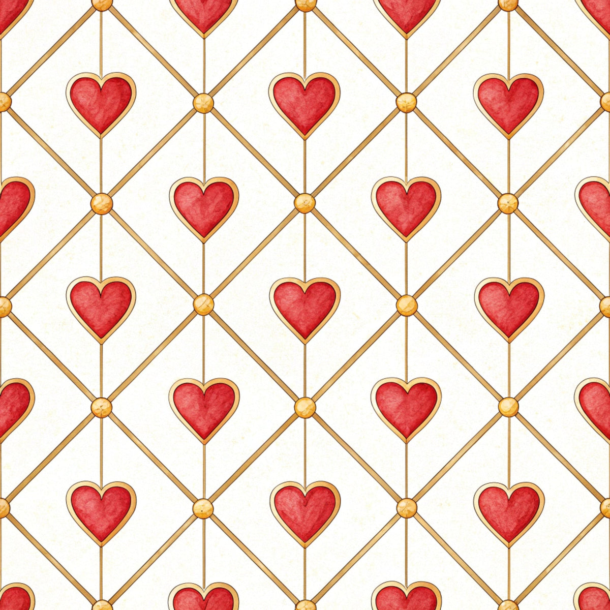 Gilded Valentine Pattern 7 Fleece Fabric