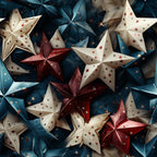 Patriotic Petals Pattern 9 Fleece Fabric