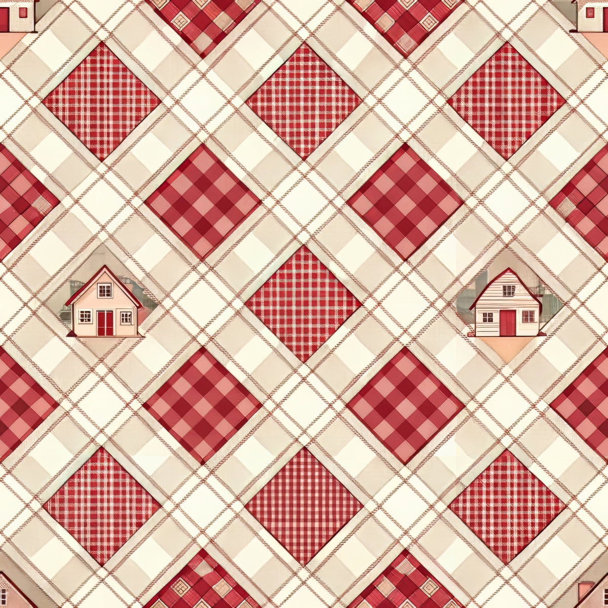 Barnyard Blooms Pattern 1 Fleece Fabric