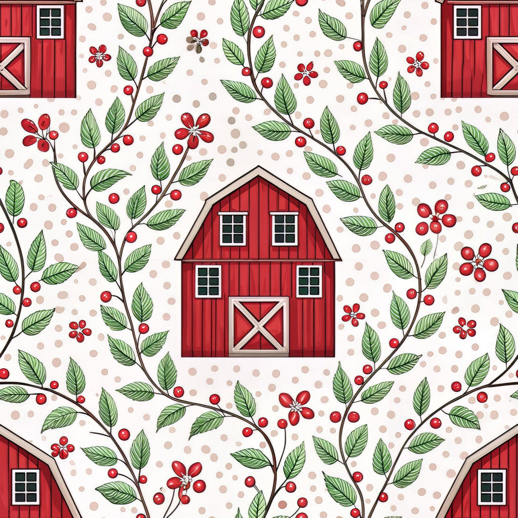 Barnyard Blooms Pattern 13 Fleece Fabric