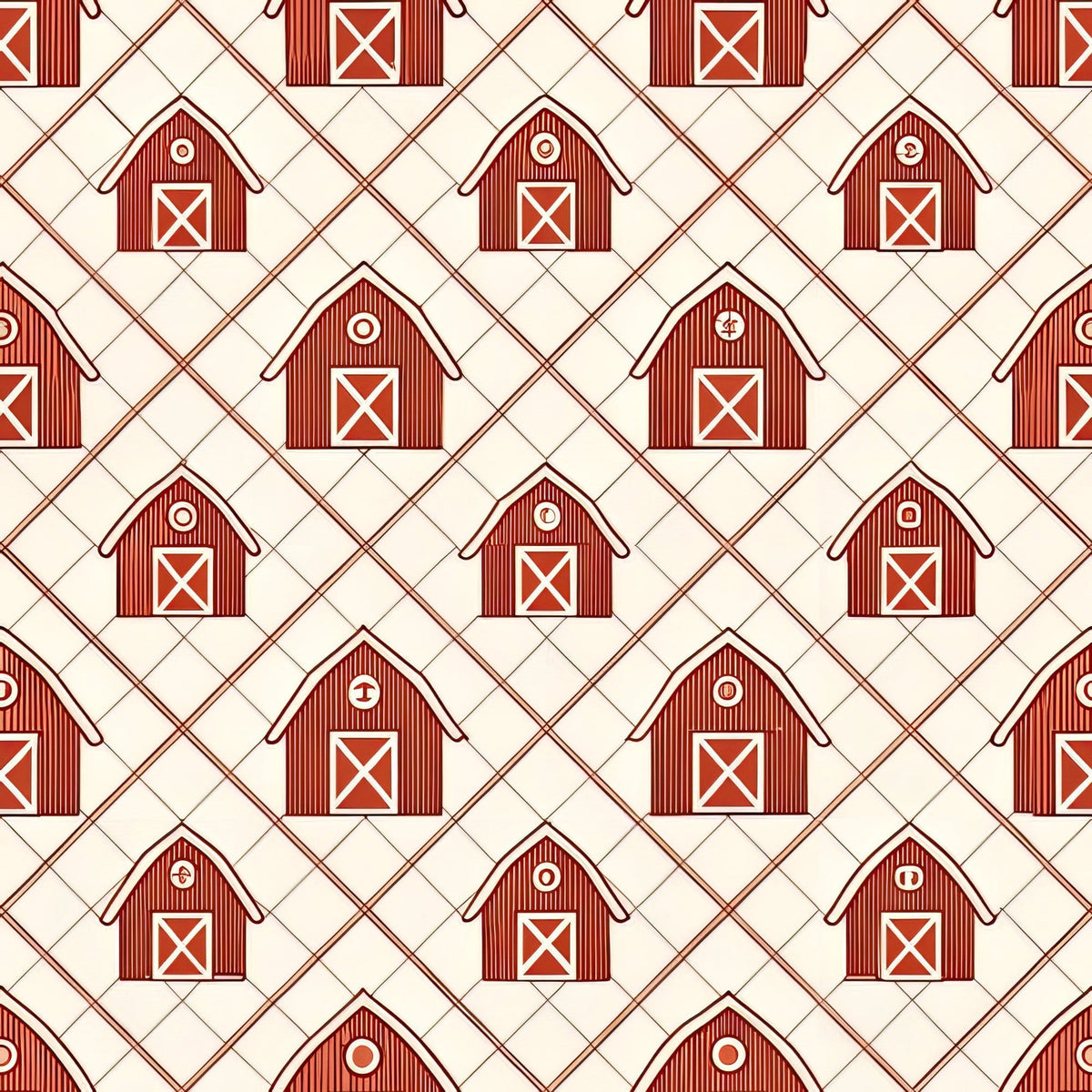 Barnyard Blooms Pattern 6 Fleece Fabric