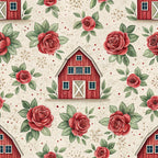 Barnyard Blooms Pattern 8 Fleece Fabric