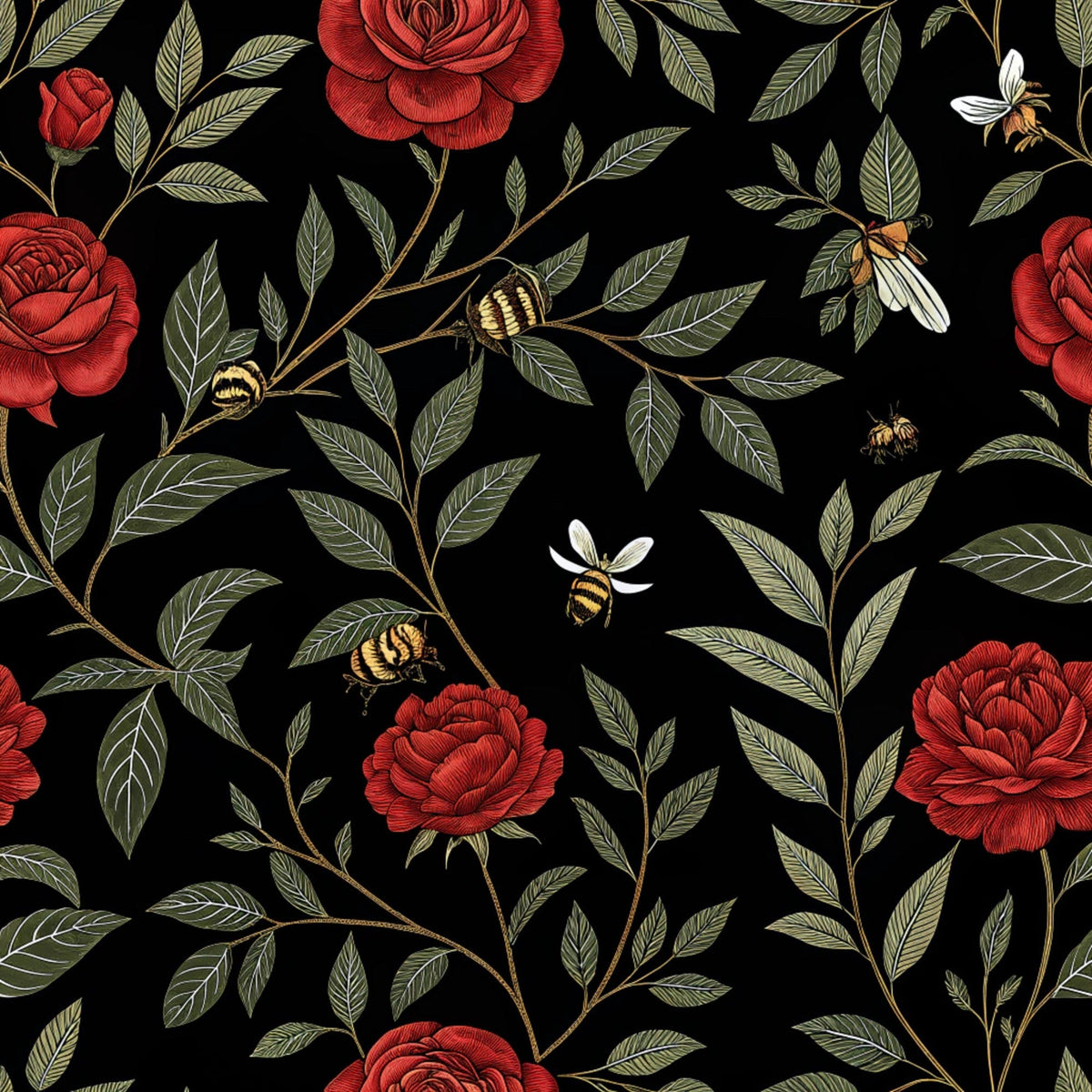 Scarlet Hive Pattern 13 Fleece Fabric