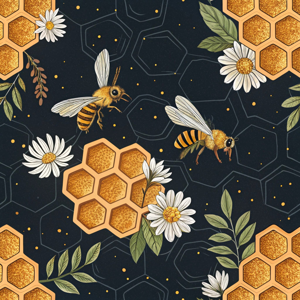 Scarlet Hive Pattern 18 Fleece Fabric