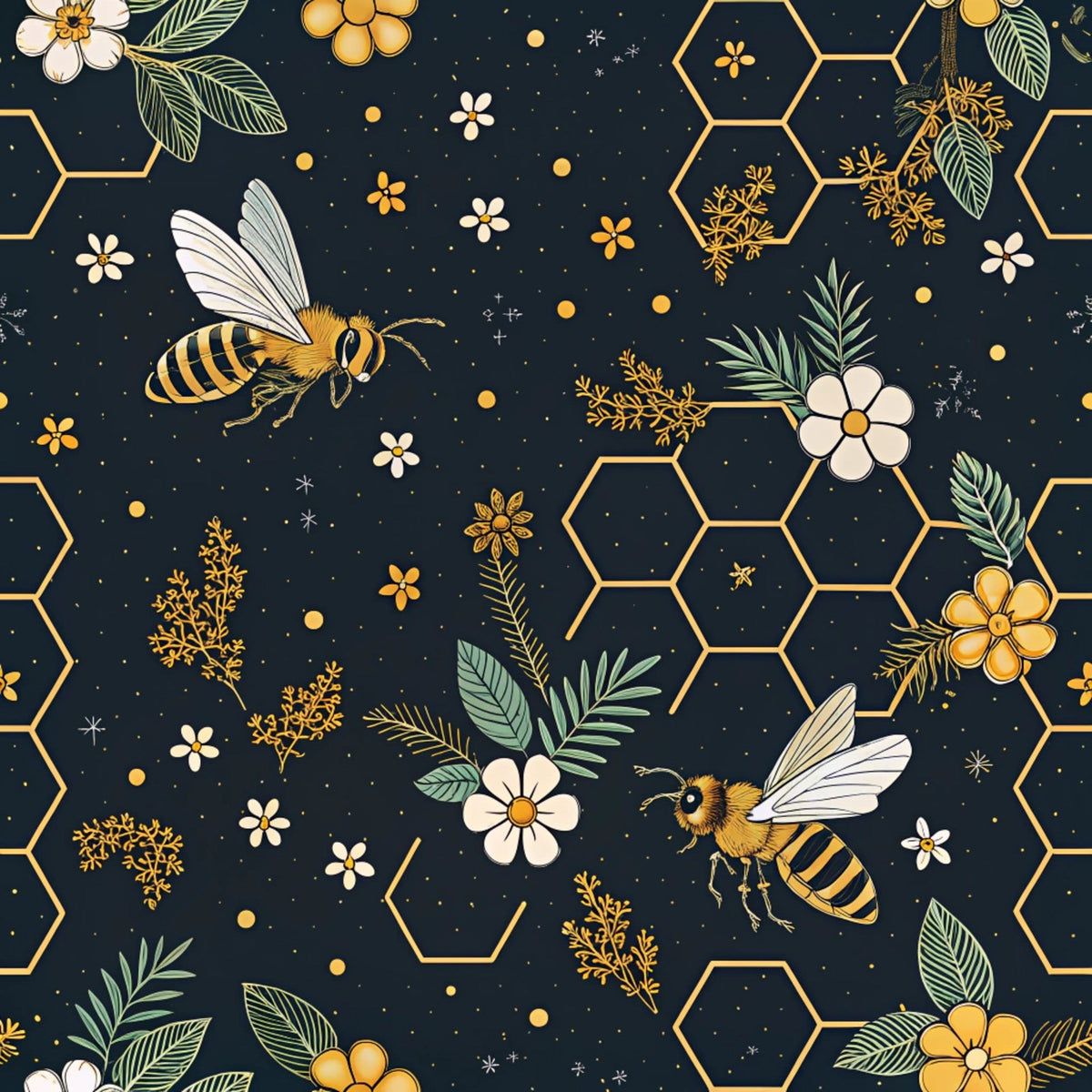 Scarlet Hive Pattern 20 Fleece Fabric