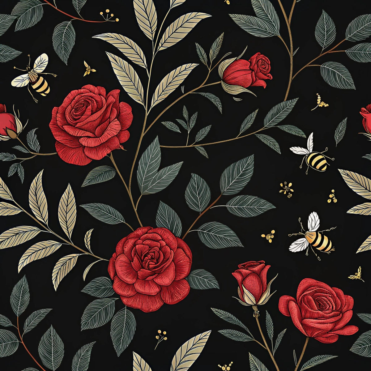 Scarlet Hive Pattern 21 Fleece Fabric