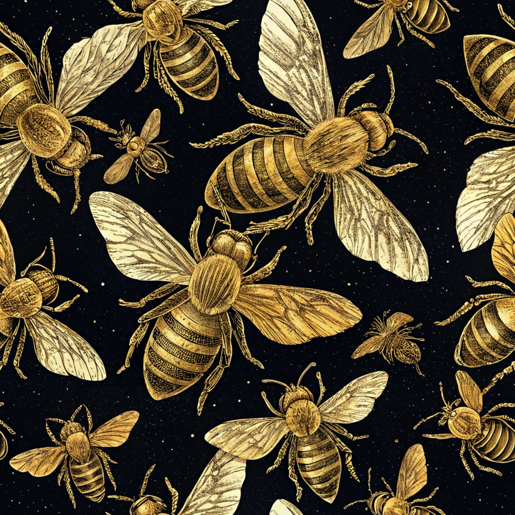 Scarlet Hive Pattern 24 Fleece Fabric