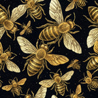 Scarlet Hive Pattern 24 Fleece Fabric