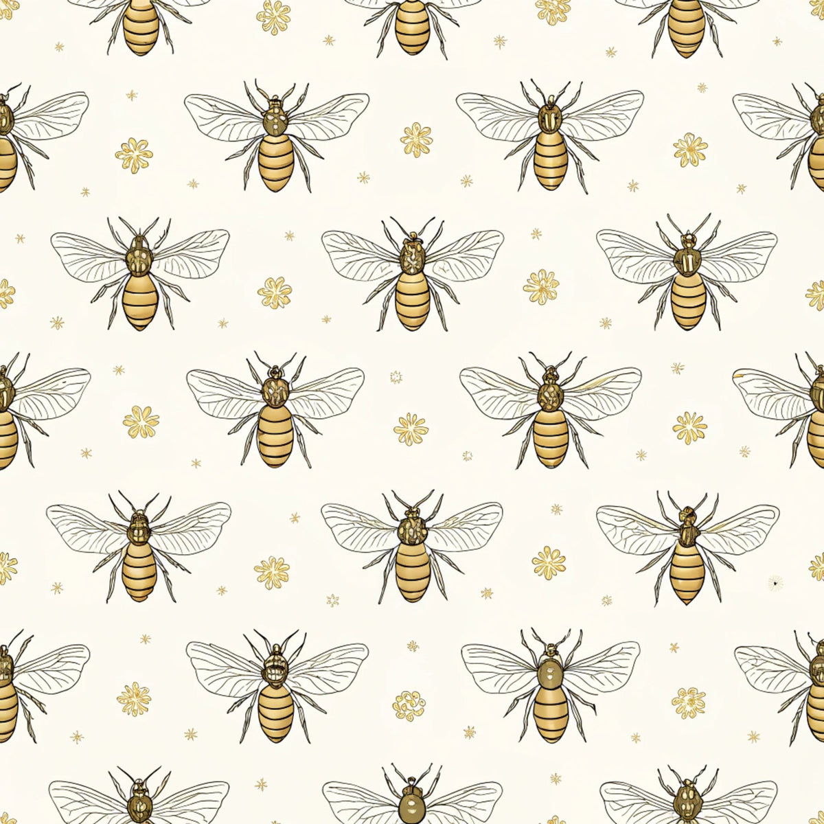 Scarlet Hive Pattern 25 Fleece Fabric