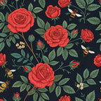 Scarlet Hive Pattern 3 Fleece Fabric
